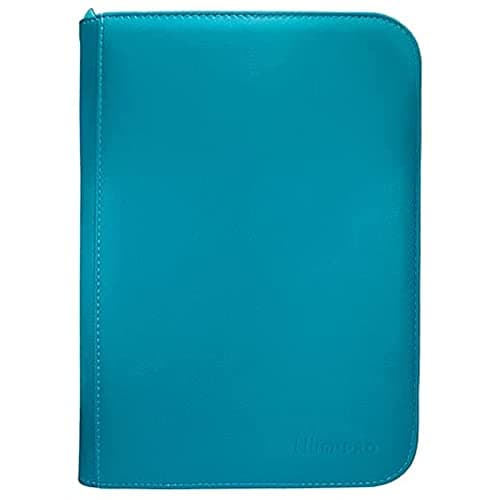 Image of Ultra PRO - Vivid 4-Pocket Zippered PRO-Binder: (Teal) Protect Up to 160 Collectible Trading Cards, Sports Cards or Valuable Gaming Cards, Ultimate card Protection