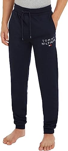 Image of Tommy Hilfiger Men’s Long Jogging Bottoms, Blue (Desert Sky), L