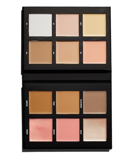 Image of BEAUTY BAY Make Face Multi-Use Complexion Palette (Fair - Medium), Vegan & Cruelty-Free, Cream & Powder Formula, 11 Creams & 1 Powder, Concealing & Correcting