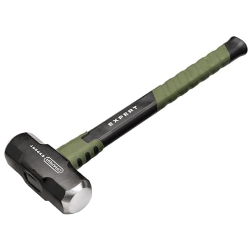 Image of Draper Expert 4lb Steel Core Sledgehammer - 1.8kg Heavy-Duty Forged Steel Head, Fibreglass Handle, Shock-Absorbing Grip - Industrial Trade Quality Tool