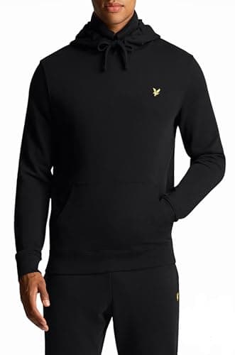 Image of Lyle & Scott Mid Layers Pullover Hoodie Z865 Jet Black, 3XL