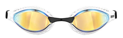 Image of ARENA Cobra Core Swipe Mirror Unisex Adult Racing Swimming Goggles, Swimming Pool Goggles with Curved Mirror Lenses, Anti-Fog, UV Protection, 5 Interchangeable Nose Bridges