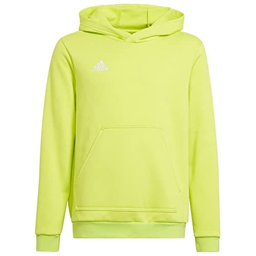 Image of adidas Unisex Kids Entrada 22 Sweat Hoodie, Team Semi Sol Yellow, 13-14 Years