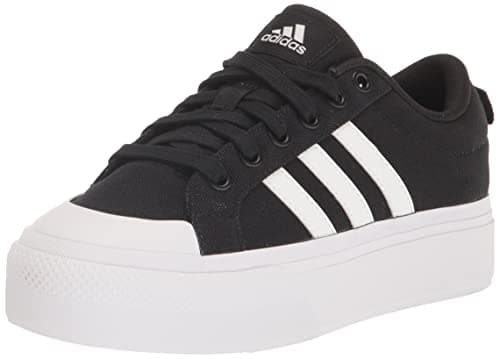 Image of Adidas Women's Bravada 2.0 Platform Sneakers, Black/White/Black, 8