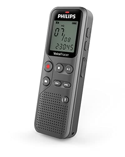 Image of Philips DVT1120 Digital VoiceTracer, 8GB, extra long battery