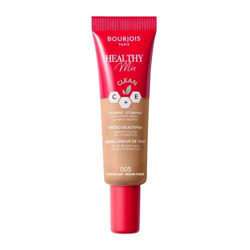 Image of Bourjois Healthy Mix Tinted Beautifier 005 - Cream Foundation - Medium Deep - Palette - 15cm x 15cm x 4cm - Unisex - All Skin Types - Light Coverage - Dewy Finish - 1E+1 grams - Paraben Free
