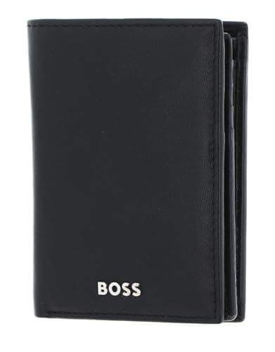 Image of HUGO BOSS Classic Smooth Wallet, Black, Leather, RFID Protected, Bi-Fold, Men's Wallet