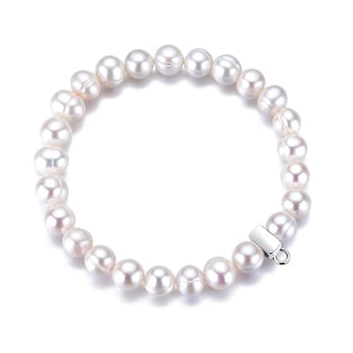 Image of Philip Jones Freshwater Baroque Pearl Charm Stretch Bracelet