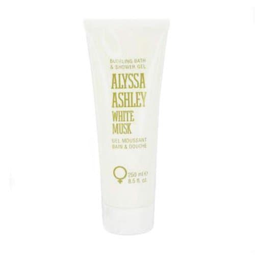 Image of White Musk by Alyssa Ashley Bubbling Bath & Shower Gel 250ml