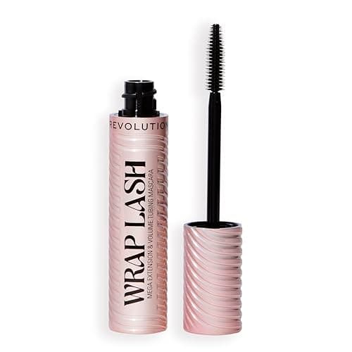 Image of Revolution, Wrap Lash Tubing Mascara, Smudge-Proof & Water-Resistant for Length & Volume, Vegan & Cruelty-Free, Black, 8.5ml