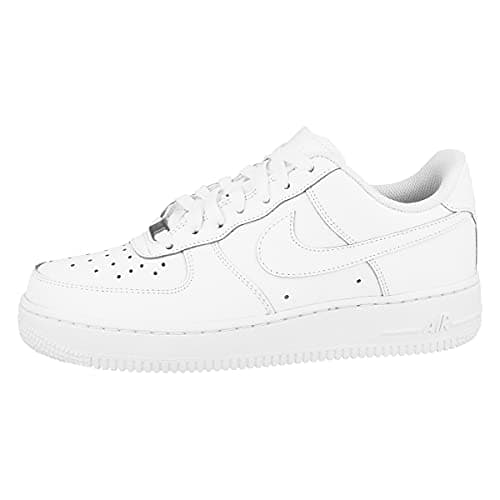 Image of Nike Unisex Air Force 1 (Gs)' Basketball Shoes, White White White White 117, 6/6.5 UK