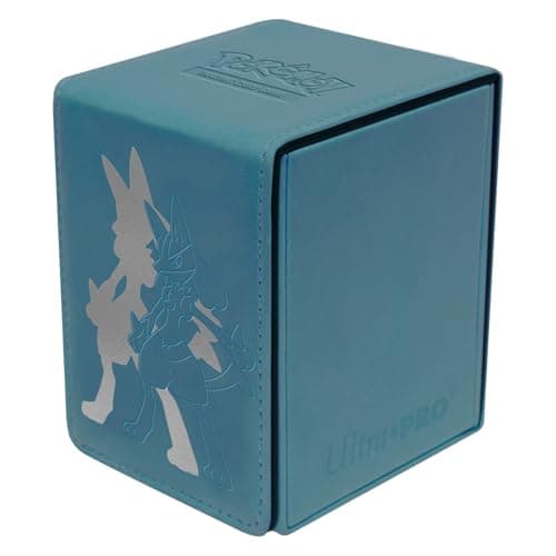 Image of Ultra Pro | Pokemon Elite Series: Lucario Alcove Flip Deck Box | Trading Card Game Accessory| Ages 6+