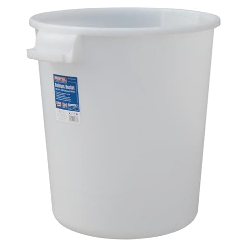 Image of Faithfull FAI10GBUCKET White Builders Bucket 50 Litre (10 Gallons)