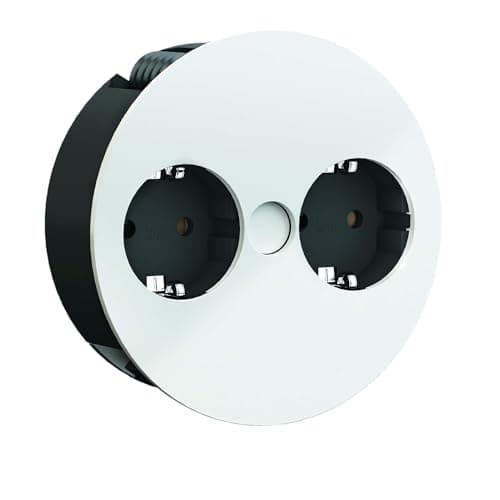 Image of Bachmann Twist 2 x Protection Contacts 2 m Cable Mounting Plug 931.250 Black/White