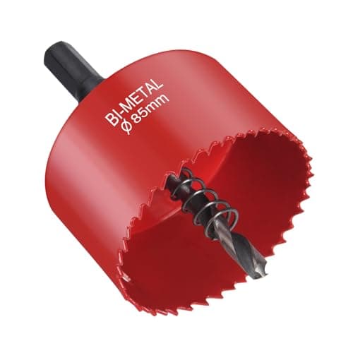 Image of Flintronic Bi-Metal Hole Saw, 85mm Hole Saws Cutter, Smooth Fast Cutting metal hole Cutter, HSS Bi-Metal Drill Bit for Wood, Plastic, Plywood, Drywall, Fiberglass, PVC Board