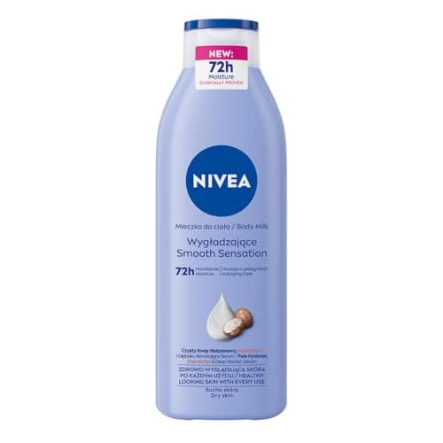 Image of NIVEA SMOOTH SENSATION Body Milk, 250 ml, Daily body care, A gentle creamy emulsion that spreads easily on the skin and is quickly absorbed, Pack of 1