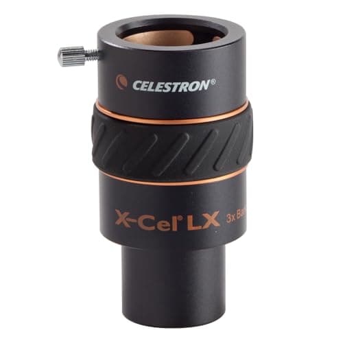 Image of Celestron 93428 1.25 Inch X-Cel LX 3x Barlow Lens, Black
