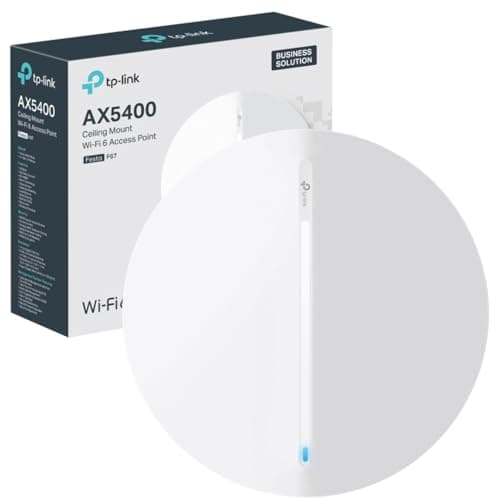 Image of TP-Link Festa F67 AX5400 Ceiling Mount Wi-Fi 6 Access Point, Mesh & Seamless Roaming, Gigabit PoE Port, Easy setup and use