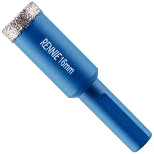 Image of 16mm Diamond Hole Saw Drill Bit With Tri Shank For Porcelain Tiles Ceramic Slate Stone Granite Marble Glass. Diamond Core Holesaw/Hole Cutter