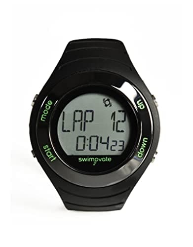 Image of Swimovate Poolmate Live Lap Counter Swim Watch with Vibrating Alarm, Black