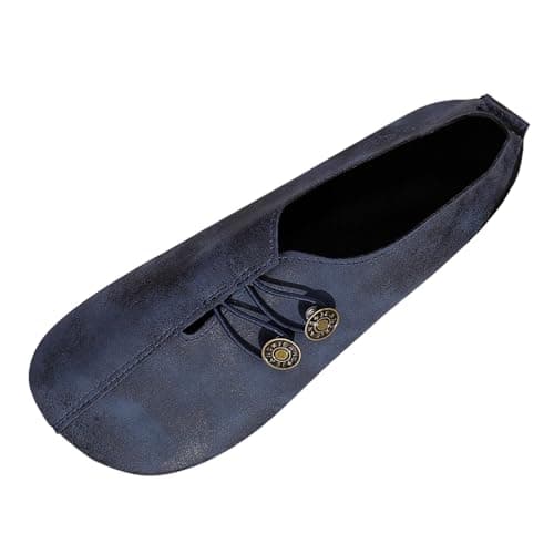Image of Womens Soft Leather Flats Shoes Casual and Flexible Orthopedic Slip-On Lightweight Trainers Breathable Wide Fit Sneakers Round Toe Moccasins Summer Walking Outdoor Shoe