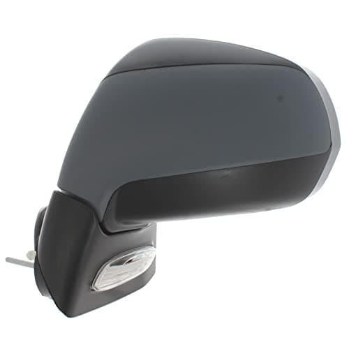 Image of XYZ Parts Electric Wing Door Mirror With Heated Glass Clear Indicator Light And Primed Cover Compatible with Peugeot 3008 T84 Hatchback 2009-2017 Passenger Side Left Hand Replacement