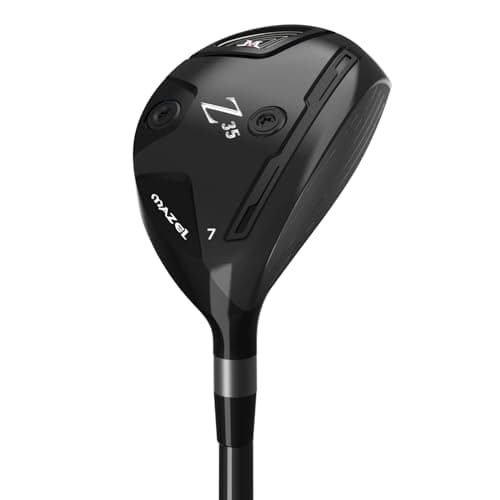 Image of MAZEL Hybrid and Utility Golf Clubs 2,3,4,5,6,7,8,9, P for Men and Women, Graphite Shaft Flex S/R for Beginners (Black, Grapthite, Stiff, 30, Degrees, Right)