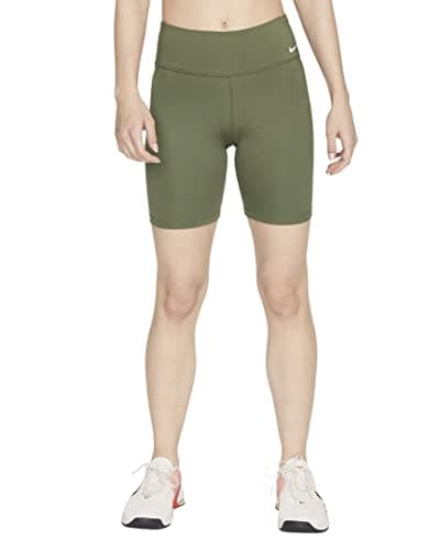 Image of Nike - W One Mr 7" Short 2.0, Women's Shorts, Olive Green/White, S