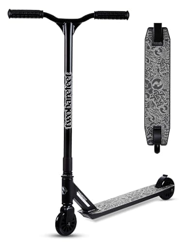 Image of Two Bare Feet Cipher Model Stunt Scooter for Kids, Teens & Adults - Lightweight Freestyle Scooter with 360° Spin, ABEC-7 Bearings, 100mm PU Wheels, Durable Design for Tricks