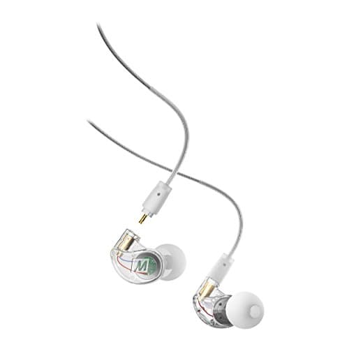 Image of MEE audio M6 PRO In Ear Monitor Headphones for Musicians, 2nd Gen Model With Upgraded Sound, Memory Wire Earhooks & Replaceable Cables, Noise Isolating Professional Earbuds, 2 Cords Included (Clear)