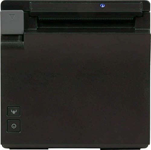 Image of Epson TM-m30 (122A0) Mono Thermal Line POS Receipt Printer 200 mm/sec 203 dpi Ethernet Power Supply UK Cable (Black)