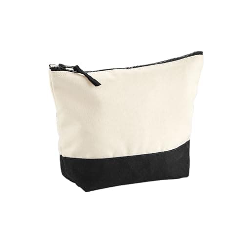 Image of Westford Mill W544 Dipped Base Canvas Accessory Bag - Natural/Black - L