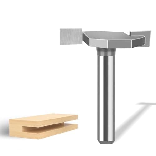 Image of 1/4 Inch Shank T-Slot Cutter Woodworking TCT Carbide Slotting Cutter 1/16" Width 40mm Length