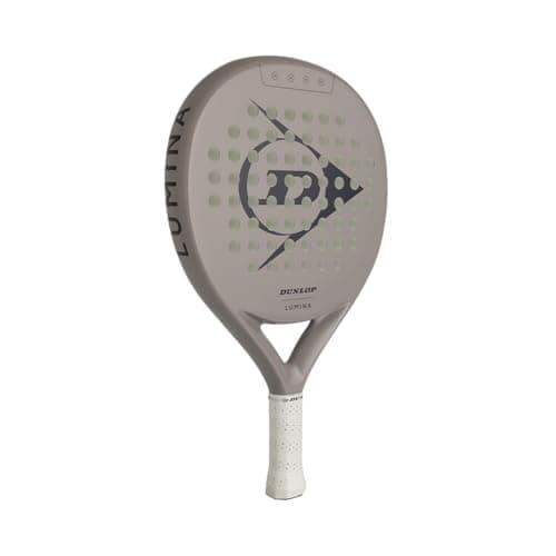 Image of DUNLOP Padel Bat Lumina Light Grey - Amazon Exclusive - Graphite Frame, Pro EVA Core, 365g