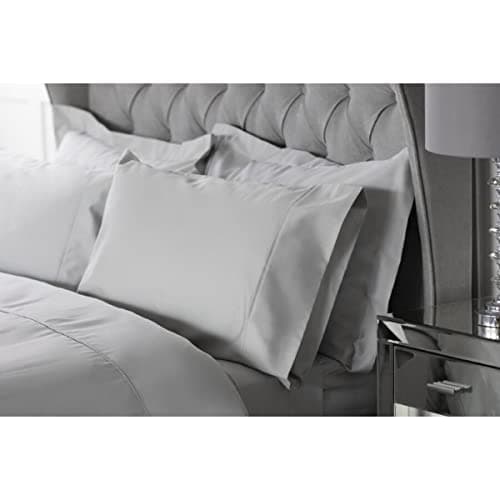 Image of Belledorm Platinum Bamboo Housewife Pillowcase (Pack of 2) 76cm x 51cm