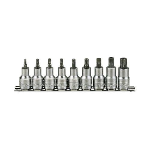 Image of Teng M1213TX 1/2-inch Socket Clip Rail TX Drive (9 Pieces)