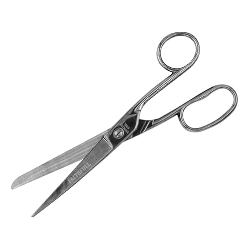 Image of Faithfull Sewing Scissors – Textile Cutting Tool, Lightweight & Rust Resistant Stainless Steel with Polished Finish for Sharp & Accurate Cuts on Fabric, Thread, Yarn - 200mm (7.9in)