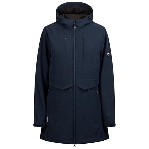 Image of Trespass Womens Softshell Jacket Aylmer - Rain Coats for Women with Taped Seams, Softshell Windproof Jacket for Ladies, Outdoor Raincoat with Zip Pockets
