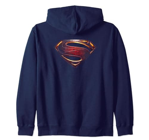 Image of Justice League Movie Superman Shield Logo Zip Hoodie