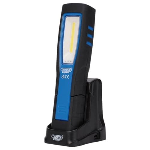 Image of Draper Expert 31101 SMD LED USB Rechargeable Inspection Light with Charging Station, 5W, 600 Lumens, USB-C Cable Supplied