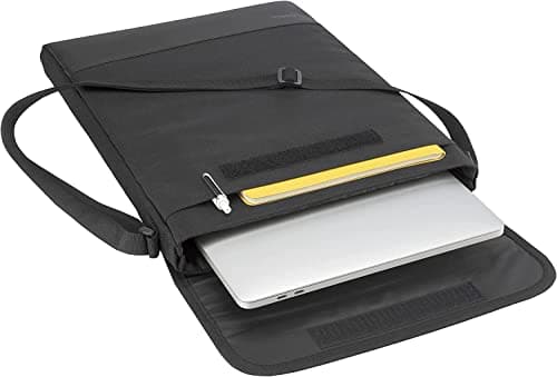 Image of Belkin Laptop Sleeve Case Compatible with 11 inch to 13 inch Laptop, Tablet, ChromeBook, Also Compatible with MacBook Pro 13, Air, iPad Pro 11, 12.9, for Device Protection with Carrying Shoulder Strap