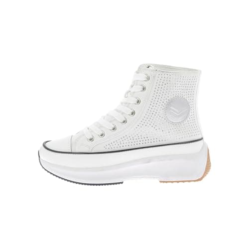 Image of Kaporal Women's Christa Sneaker, White Rhinestone, 5 UK