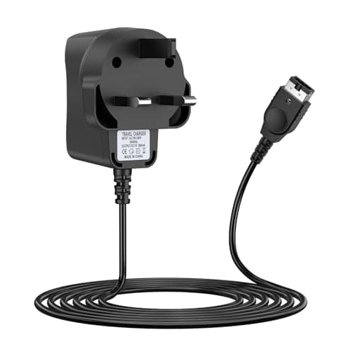 Image of AC Adapter Charger for Gameboy Advance SP, Nintendo DS (Not for DS Lite) - Wall Travel Power Cord Charging Cable for GBA SP Systems (Black)