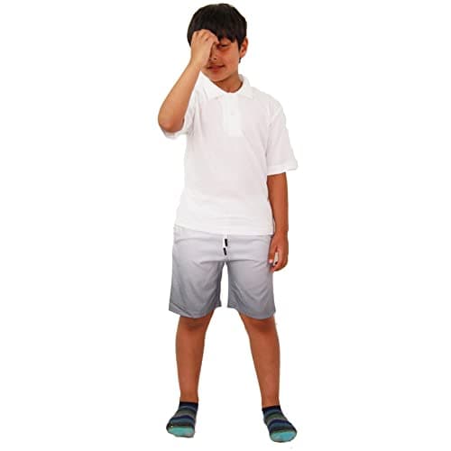 Image of A2Z 4 Kids Boys Cotton Shorts Summer Casual Sports Short with Elastic Waistband - Shorts 450 Grey 11-12