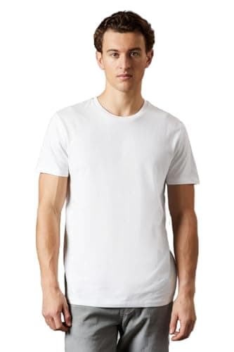 Image of Burton Mens Crew Neck T-Shirt (Pack of 3) (L) (White)