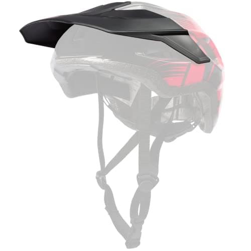 Image of O'NEAL | Mountainbike Spare Parts | MTB Motocross | Spare VISOR MATRIX Helmet SPLIT V.23 | Black Red | L/XL (58-61 cm)