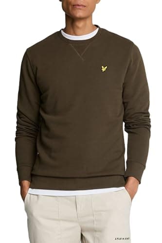 Image of Lyle & Scott Mid Layers Crew Neck Sweatshirt W485 Olive, L