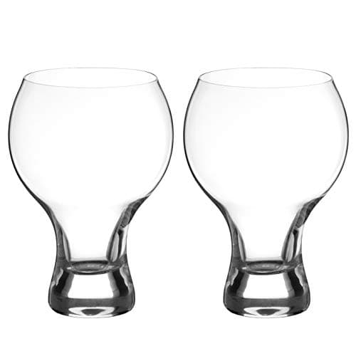 Image of DIAMANTE Auris Collection Undecorated Crystal Balloon Gin Glass - Set of 2