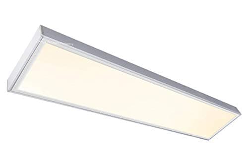 Image of Long Life Lamp Company 40w Surface Mount LED Panel Light 1200 x 300 Frame with LED Ceiling Light Warm White 3500k Includes Transformer