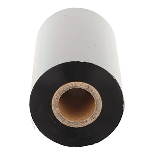 Image of 110mm x 300m Resin Thermal Transfer Ribbon, High-Density Ink for PET, PVC, Synthetic Industrial Labels, Barcode Printing, Shipping, Asset Tracking